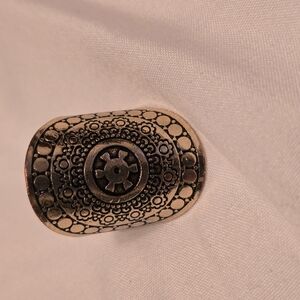 Silver Ornate Brooch